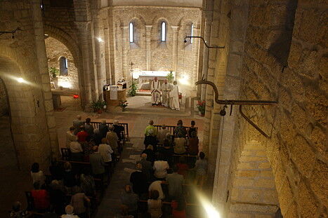El bisbe celebra l’Eucaristia a Sant Miquel de Fluvià