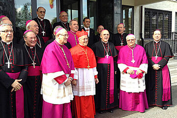 El bisbe Francesc a l'acte de creació de cardenal de Mons. Blázquez