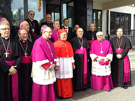 El bisbe Francesc a l'acte de creació de cardenal de Mons. Blázquez