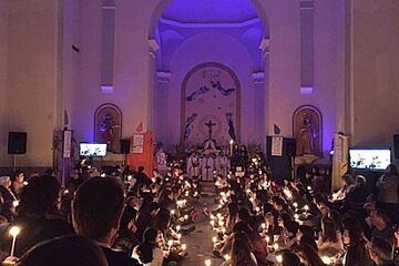 Centenars de joves provinents d’arreu de la diòcesi de Girona participen en la Pasqua Jove 2016
