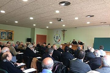 El P. Abat de Montserrat, Josep M. Soler, ha dirigit el recés d'inici de Quaresma per a preveres i diaques
