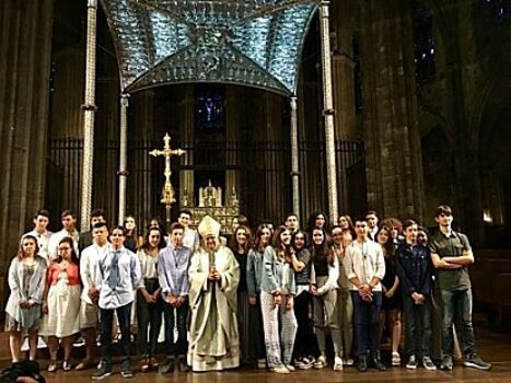 El bisbe de Girona convida als joves confirmats de Girona i Salt a afirmar la seva fe davant la societat 