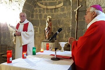 El bisbe Francesc participa de l'aplec de Santa Bàrbara de Pruneres 