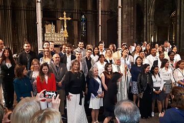La Catedral de Girona acull la celebració dels sagraments de la iniciació cristiana per als adults