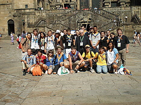 Joves gironins van pelegrinar a Compostel.la