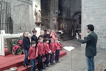Primera audició de l'Escolania de Sant Feliu de Girona