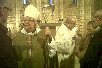 El Bisbe va visitar St Miquel de Fluvià